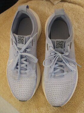 Nike Light Blue Knit Lace-Up Sneakers